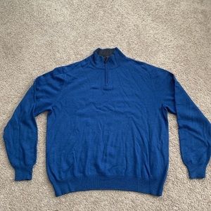 Club Room Estate Merino Wool 1/4 Zip Sweater